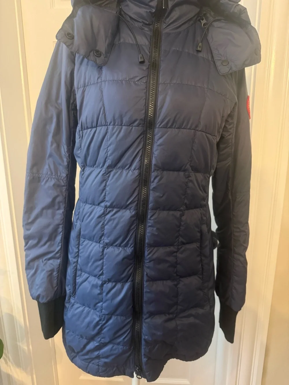 Canada Goose Navy Ellison Hooded Packable Puffer Jacket - Picture 6 of 13